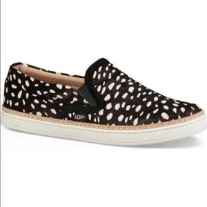 Ugg Soleda Calf Hair Slip on Sneakers Size 9